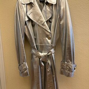 Stunning silver leather jacket